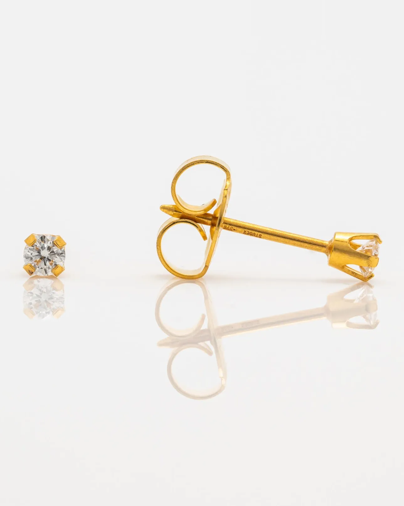 Gold Cubic Zirconia 3mm