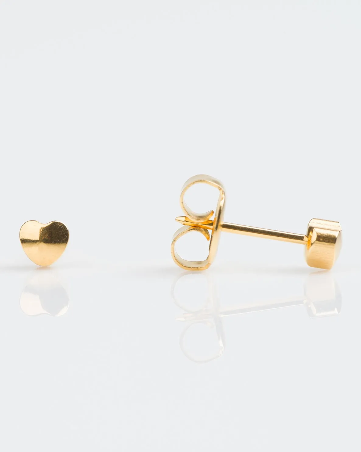 Gold Heart 4mm