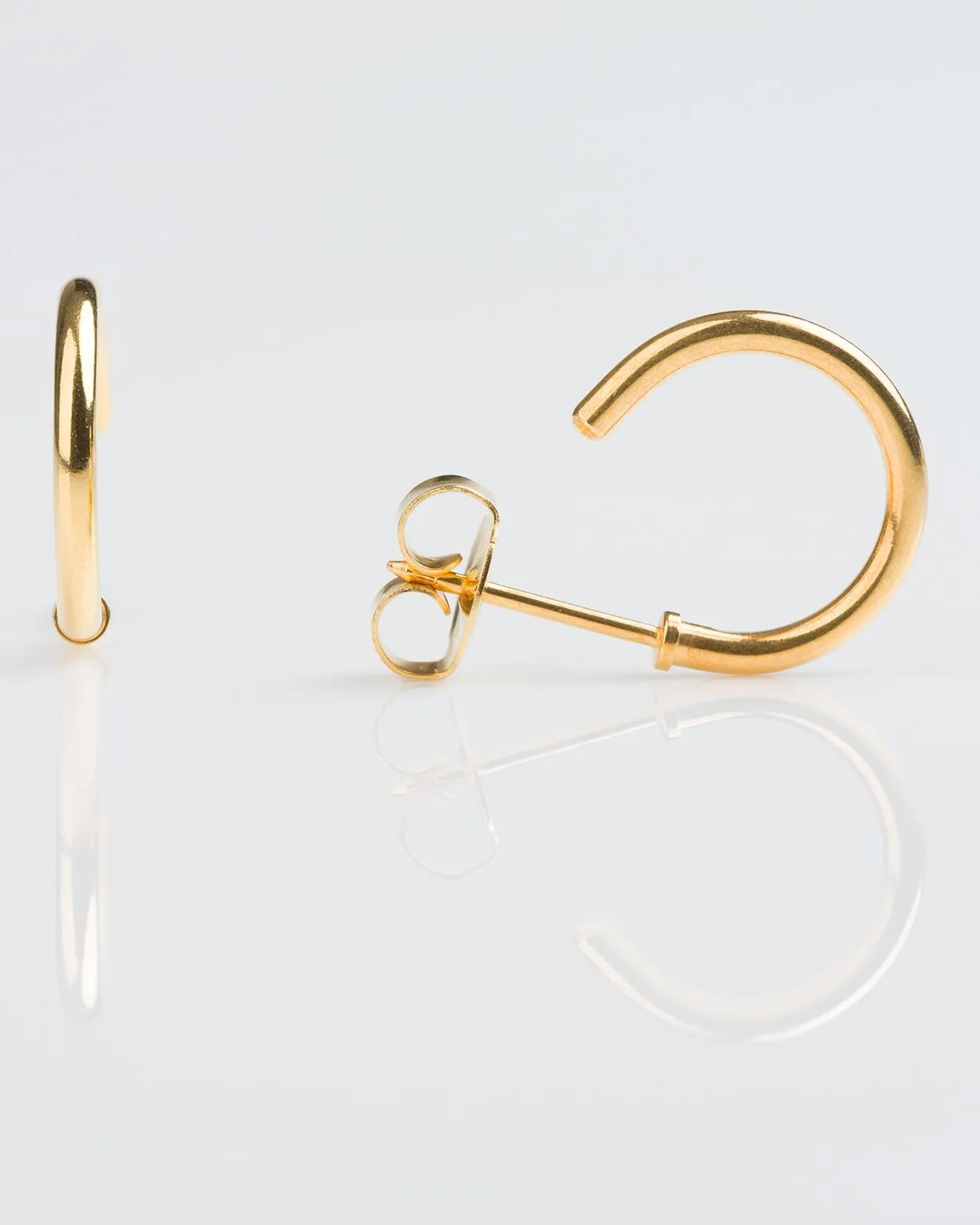 Gold Half Inch Hoop