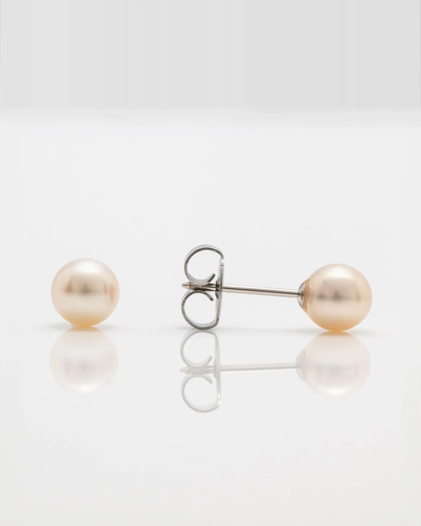 Genuine Pearl 14k White Gold 5mm