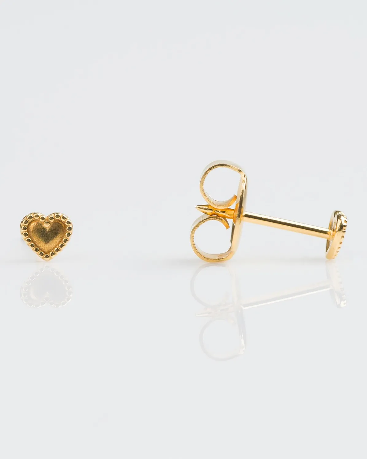 9k Gold Petit Beaded Heart