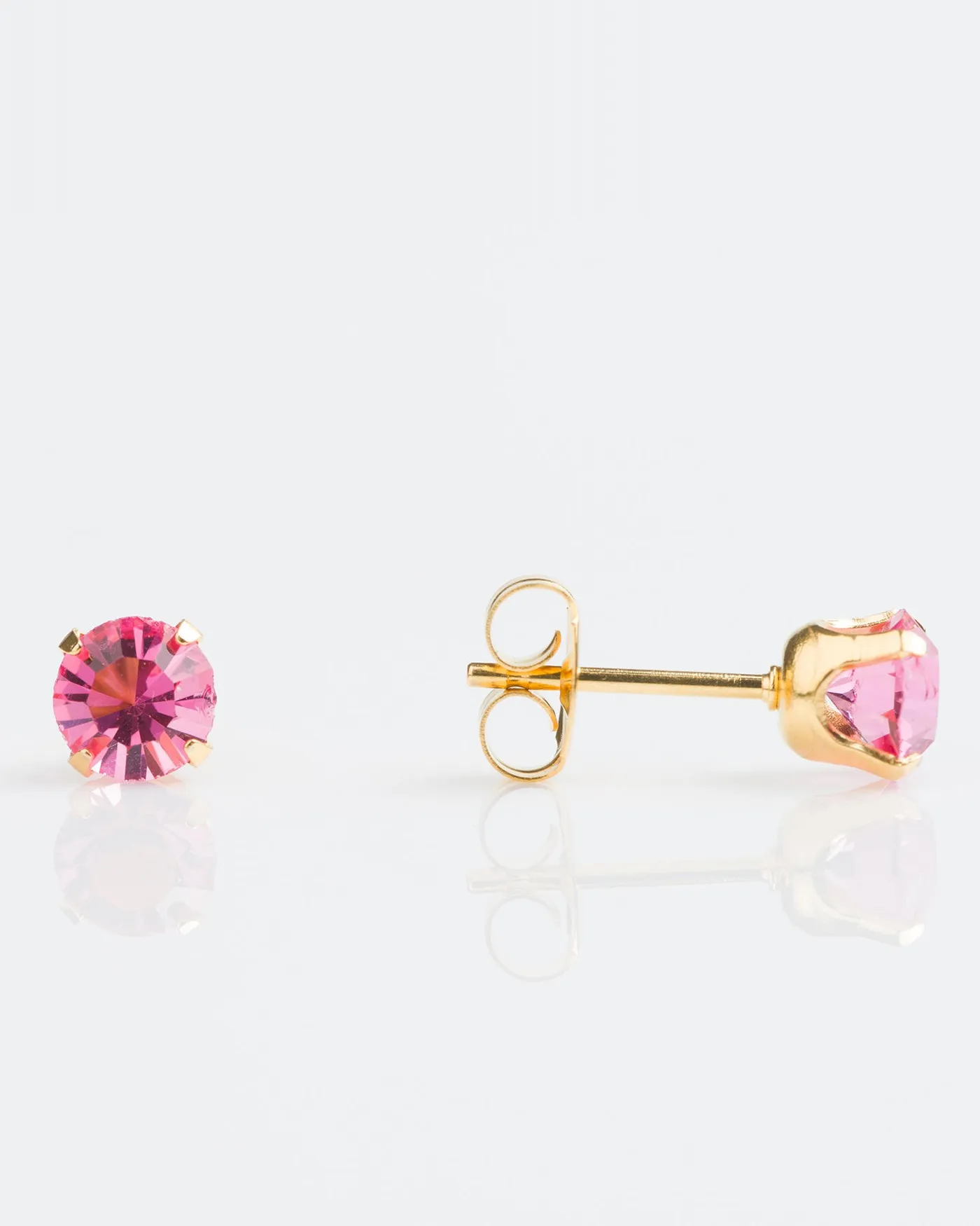 Gold Cubic Zirconia Rose 5mm