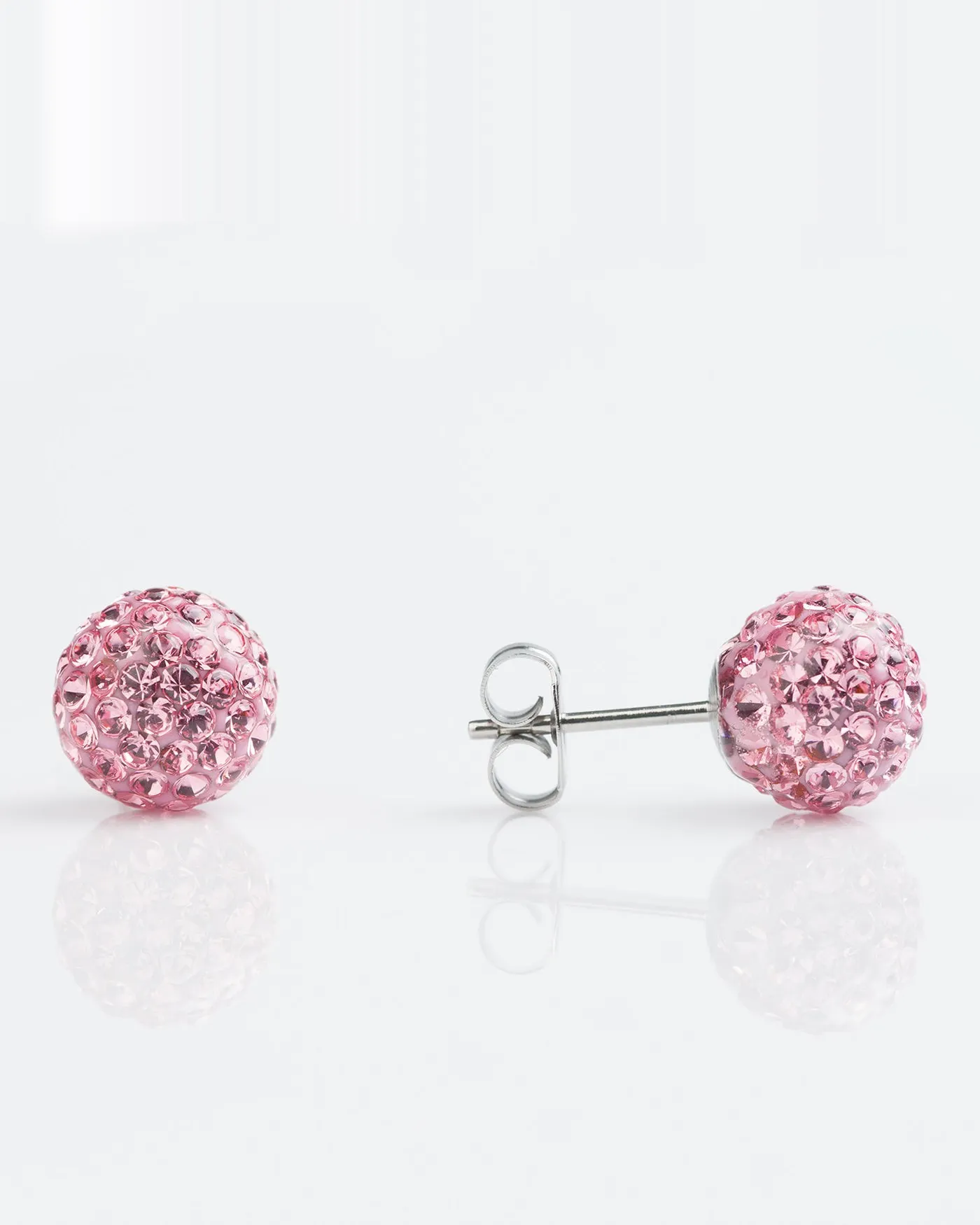 Stainless Fireball Rose 8mm