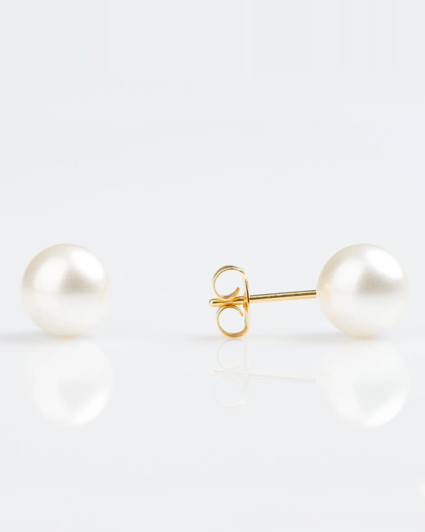 Gold White Pearl 8mm