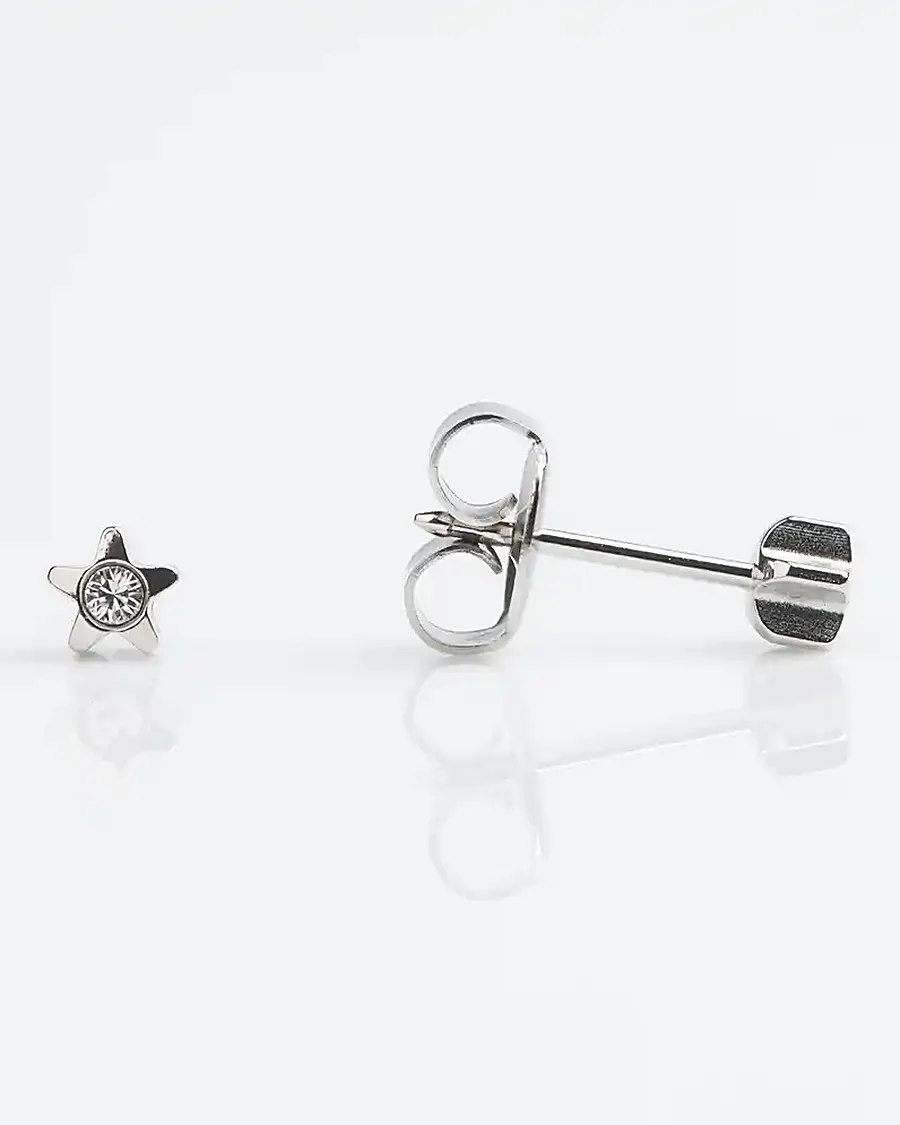 Stainless Starlite April Crystal 4mm