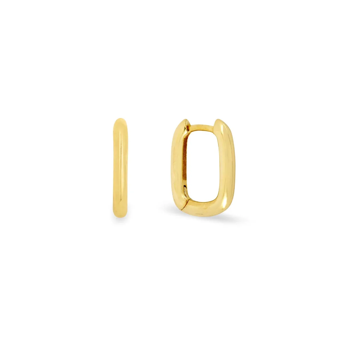 Mini Squared Oval Hoops