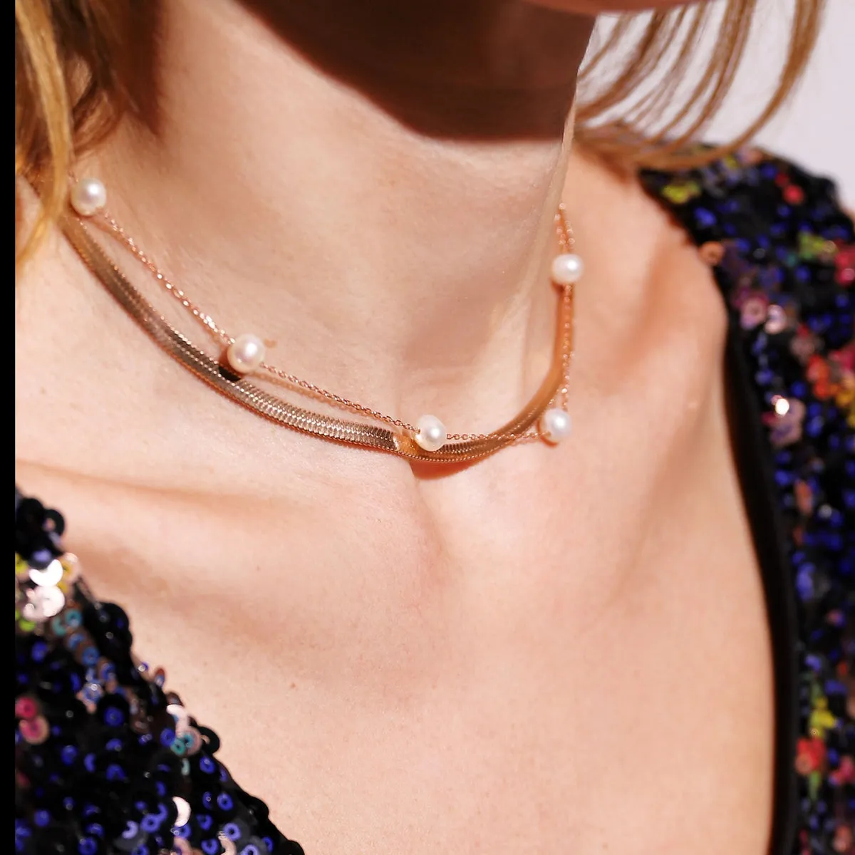 Pearl Satellite Necklace