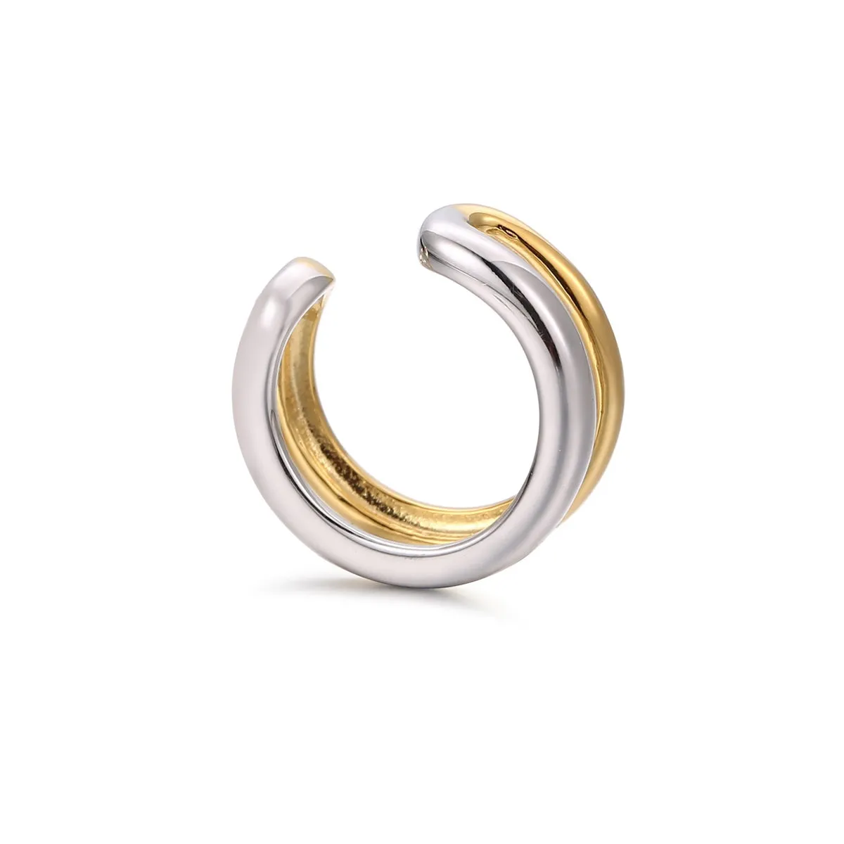 Two Tone Double Ear Cuff